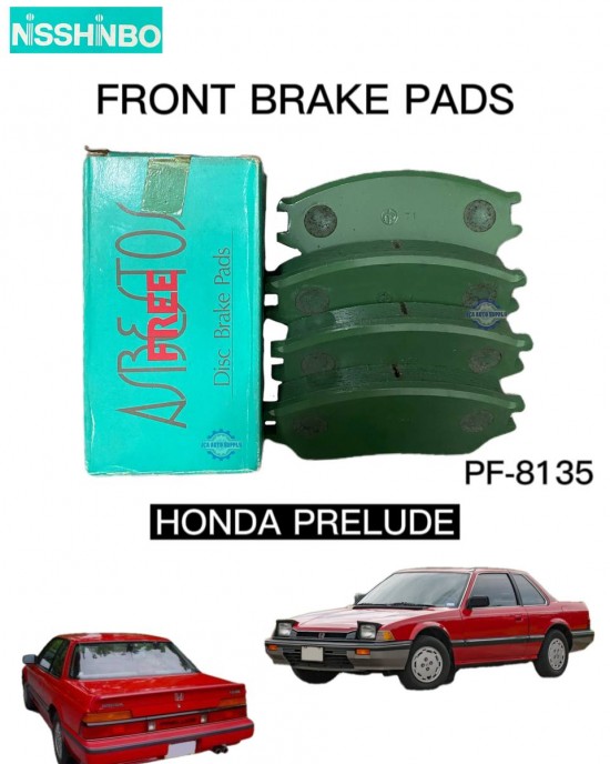 Honda Prelude Front Brake Pads Nisshinbo Pf 8135 